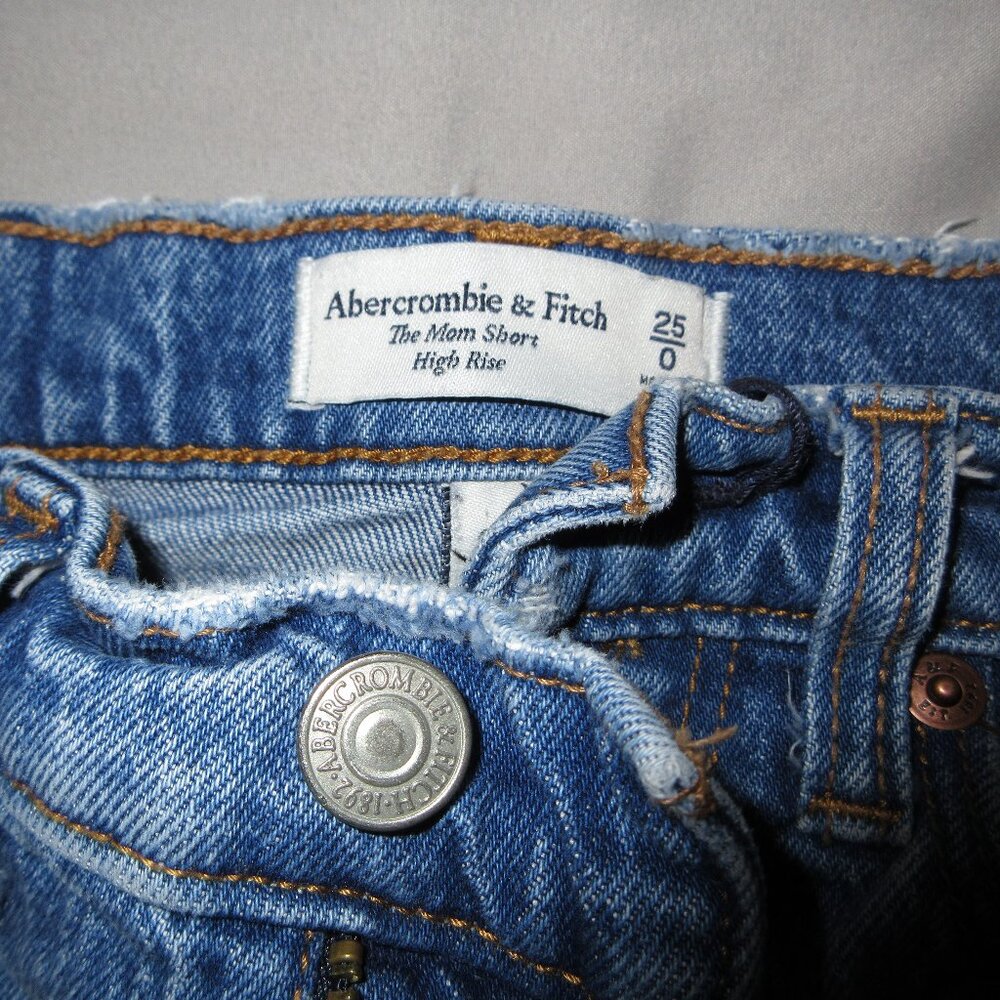 Abercrombie High Rise Mom Jean Shorts